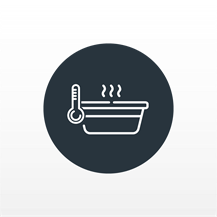 A keep warm icon for warming drawers