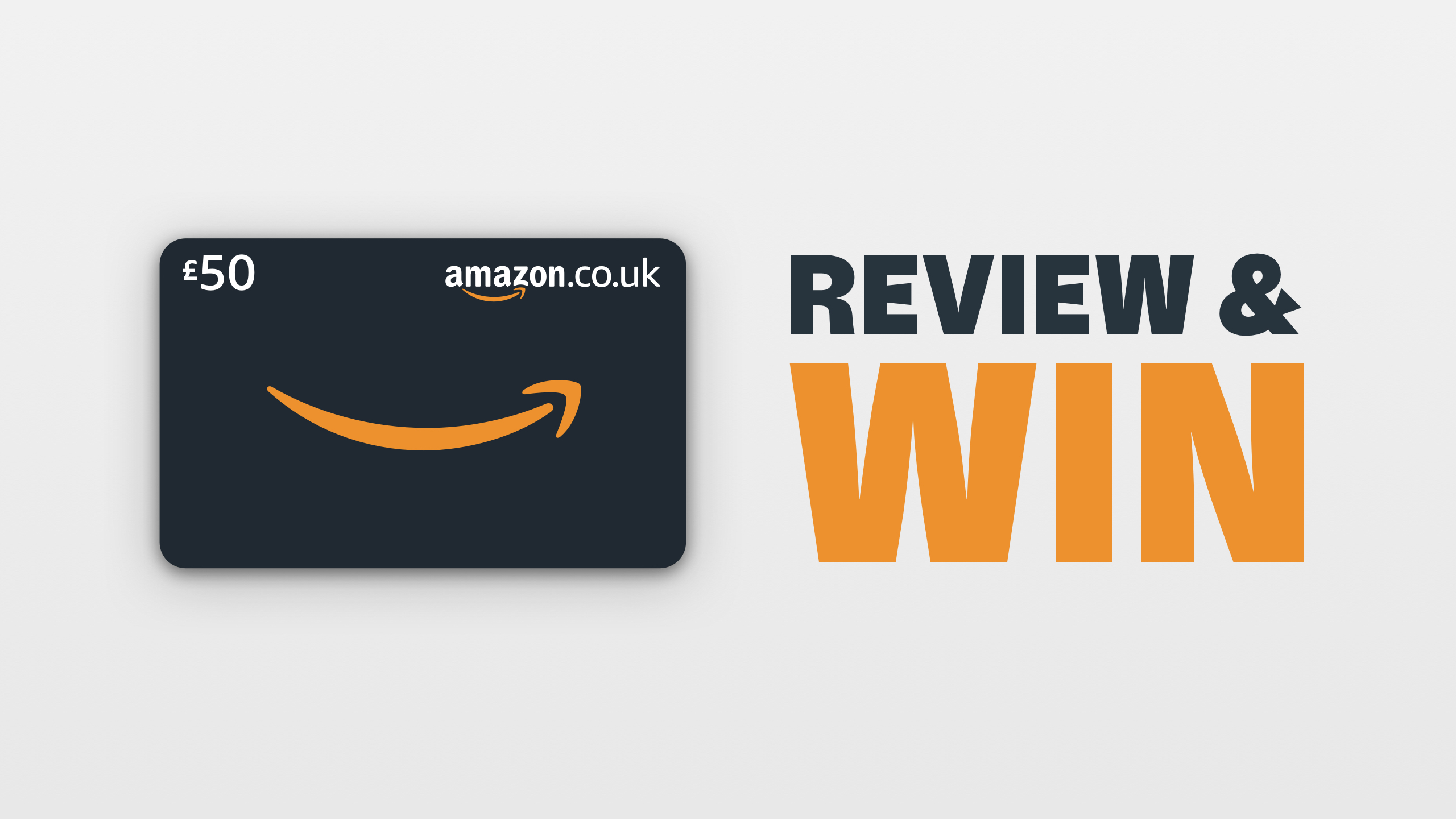 A £50 Amazon voucher as a Review & Win prize