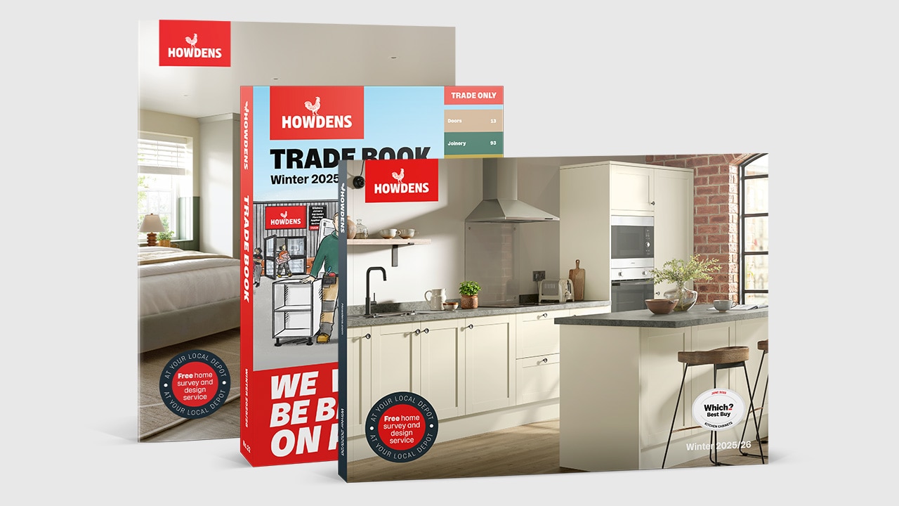 New bedrooms, kitchens and trade book brochures cover with new icon